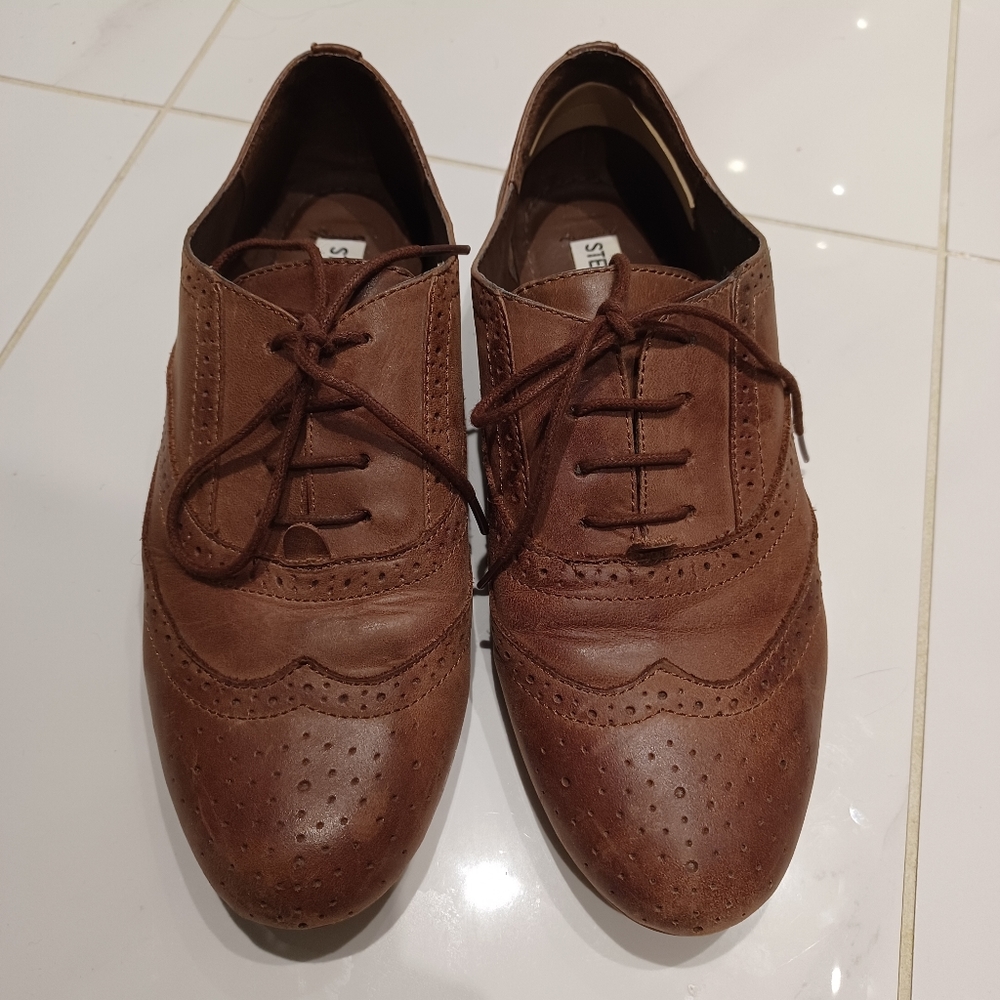 Steve Madden Leather Laceup Loafers